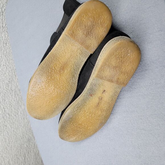 Comfortview Nyla Boots Womens 9M Black Suede Chelsea Ankle Boots Booties Almond - Picture 8 of 13